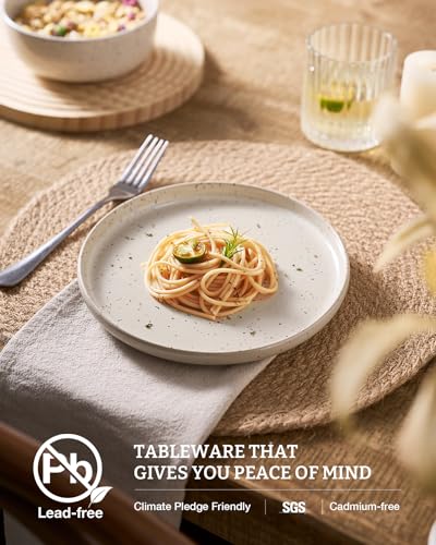 Meteor 16 Piece Dinnerware Set with Pasta Bowls (Creamy White / Service for 4 (Include Pasta Bowls))