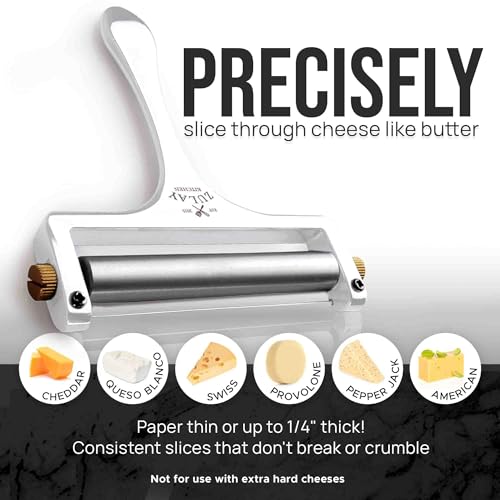 Stainless Steel Wire Cheese Slicer (Frosted White)