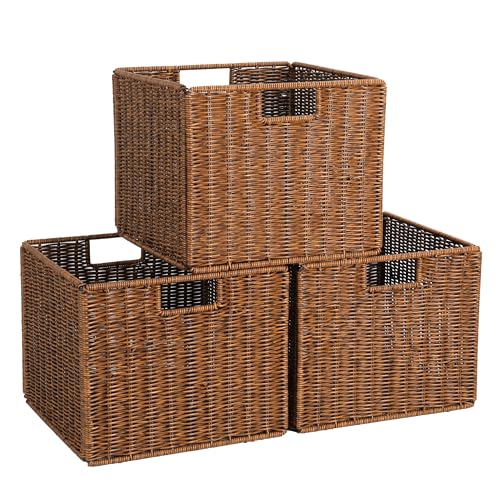 Wicker Storage Basket (Brown)