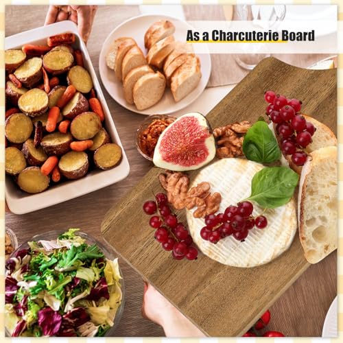 6 Pcs Thick Wood Cutting Boards Bulk for Chopping Serving (11 x 5 inches)