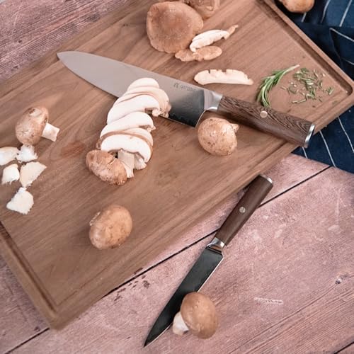 Magnetic Kitchen Knife Block Set 6 Pcs (Espresso / 6-Piece)