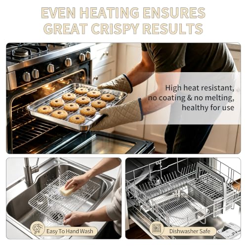 Stainless Steel Baking Sheet with Rack Set