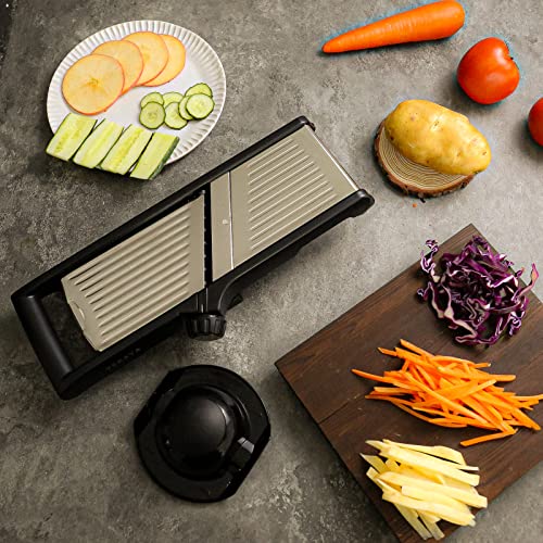 Mandoline Slicer for Kicthen (Black/Silver)