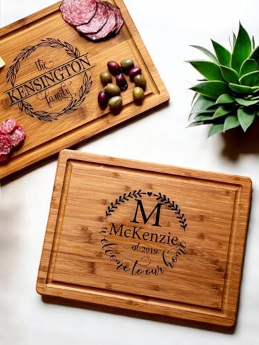 Handmade Personalized Cutting Board (Monogram Engraving)