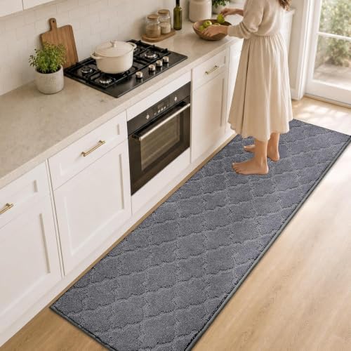 Kitchen Runner Rugs Non (Dark Grey / 24"X 72")