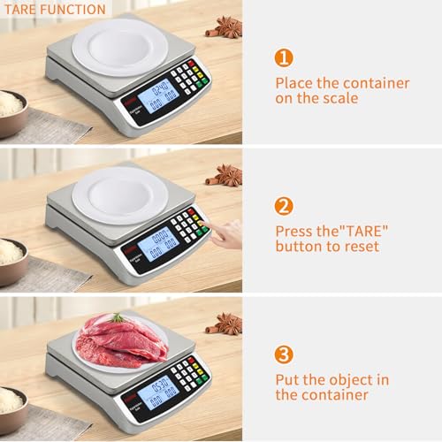 Food Scale 88lb (SILVER 40KG)