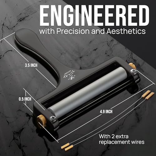 Stainless Steel Wire Cheese Slicer (Matte Black)