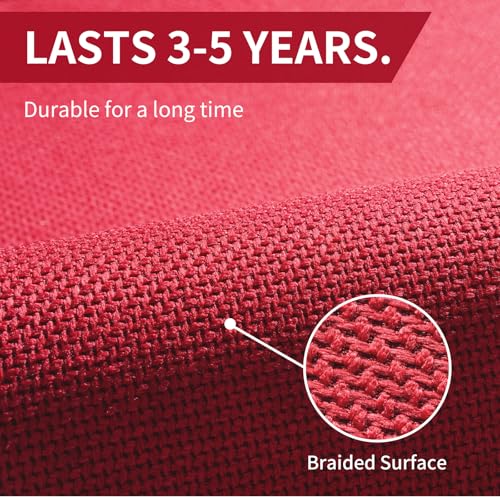 Kitchen Mat Kitchen Rugs Sets of 2 PCS Non Slip Red 17"x30"+17"x59" (A- Red / 17"x59"+17"x30")