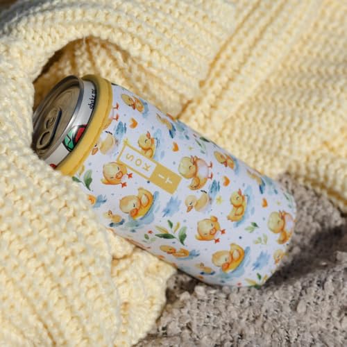 CanSok Sleeve for Beer & Soda Insulated Neoprene Cover (Just Ducky / 12oz Can Sleeve)