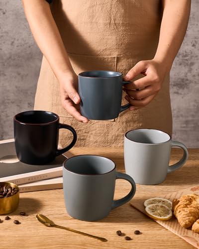 Mercury Coffee Mugs 13 oz (Mercury-Multi-color / 4 Count (Pack of 1))