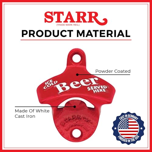 Original Plain Black Wall Mounted Bottle Opener
