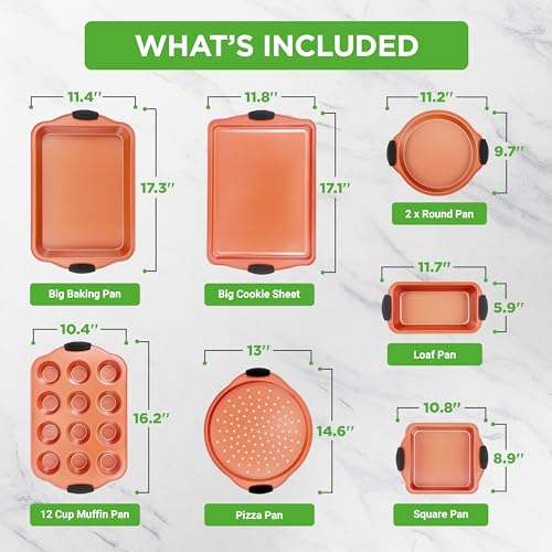 8 Piece Baking Pans Set (8 Piece Set)