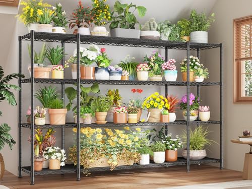 78.4''W Storage Shelves (Black-78.4" W x 11.8''D x 59''H)