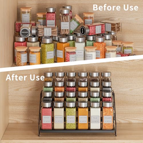 4 Tier Spice Rack Organizer for Cabinet