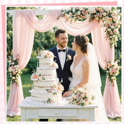 30 Pack Bow Cake Toppers White Ribbon Bows for Cake (White)