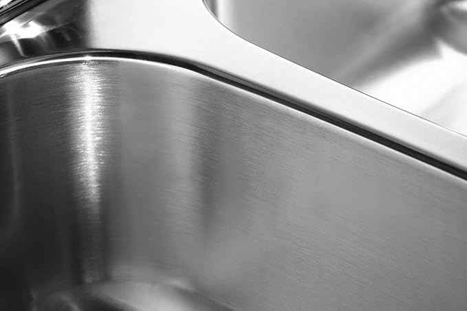 Houzer MGT-4120-1 Medallion Gourmet Series Undermount Stainless Steel Triple Bowl Kitchen Sink