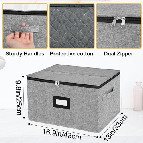 Stemware Storage Cases (Light grey stemware case)