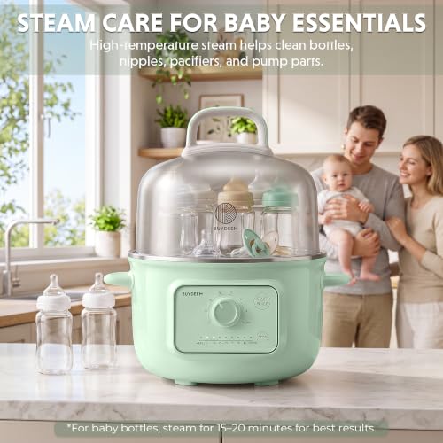 G32 1.6Qt Electric Food Steamer (Cozy Greenish)