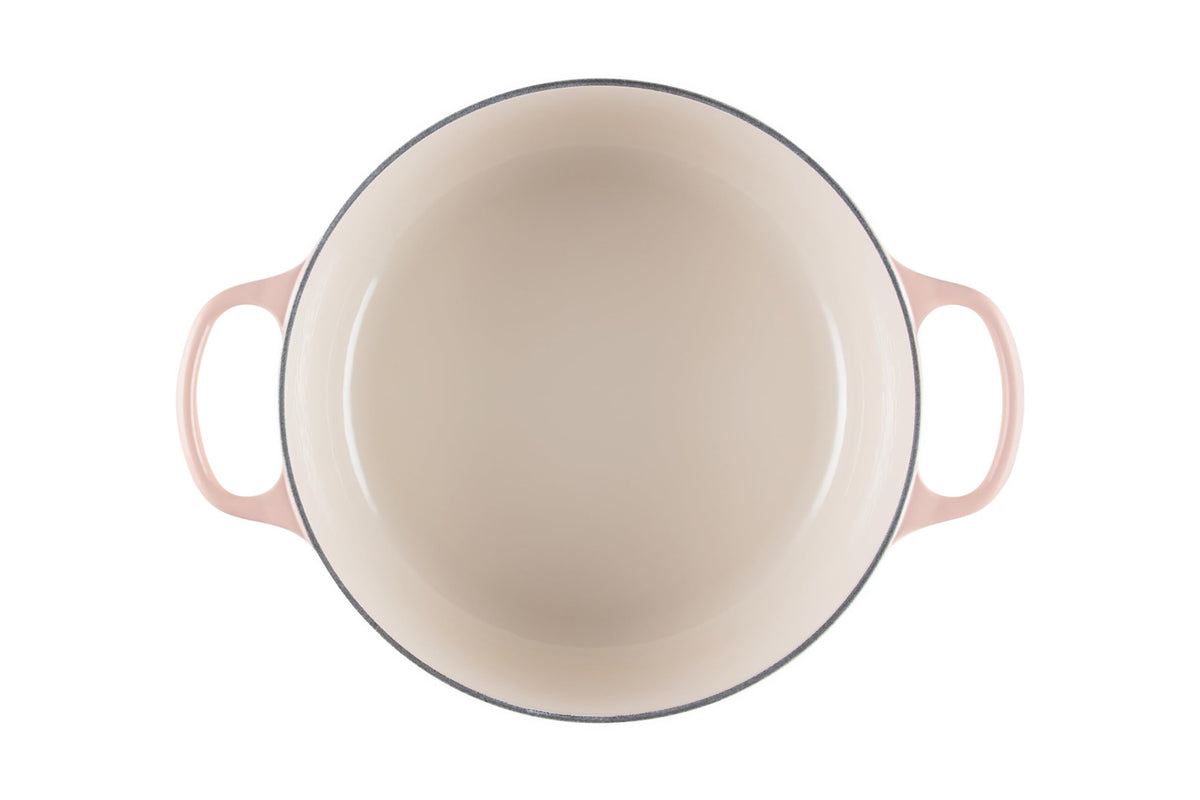 Enameled Cast Iron Round Dutch Oven (Peche / 5.5 Qt)