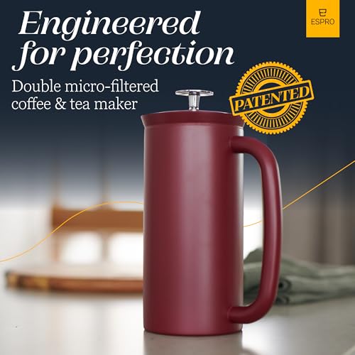 P7 French Press (32 oz / Cranberry)
