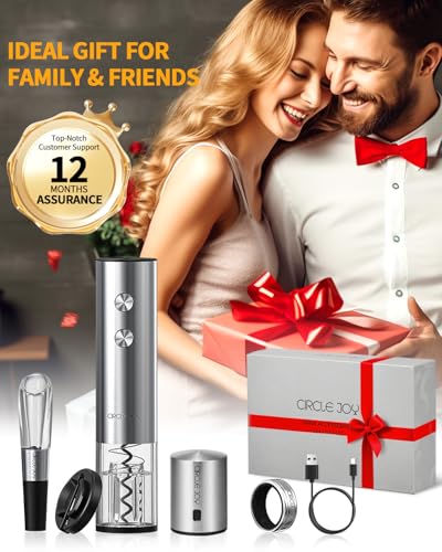 Electric Wine Opener Rechargeable 5 (5-in-1 Silver / Rechargeable)
