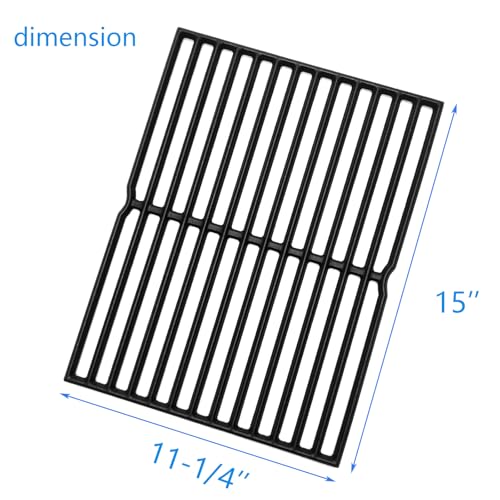 15" Cast Iron Grid grates Replacement Parts for Weber Spirit E200 S (15" x 22-1/2)