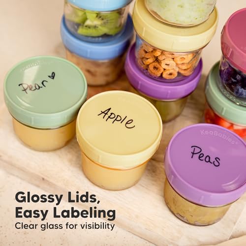 12pk 4oz Glass Baby Food Containers with Lids (12-pk 4 Ounce / Nord)