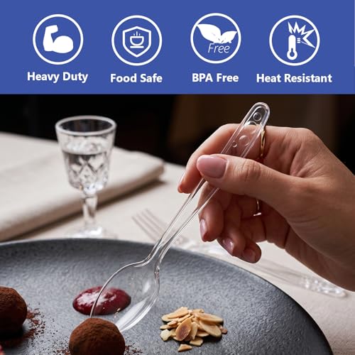100 Count Plastic Spoons (Clear)