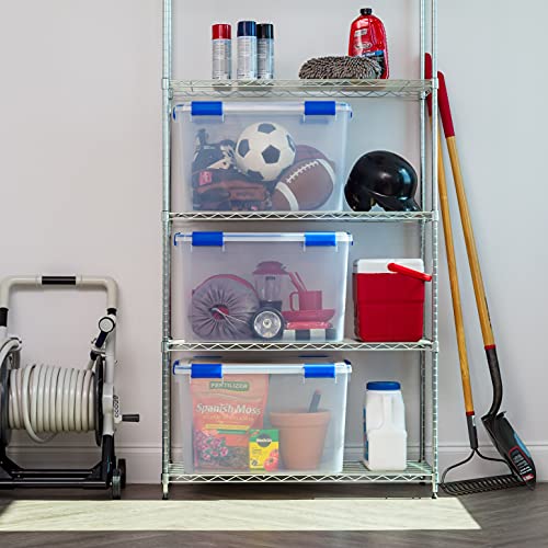 3 Pack 74 Qt Storage Bins with Gasket Lids (74 Qt. - 3 Pack)
