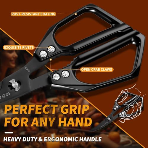Kitchen Scissors for Food (Bright Dark)