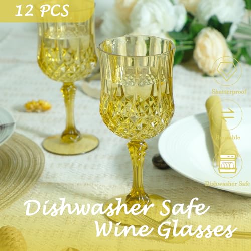 12Pack Plastic Wine Glasses (12 Count)