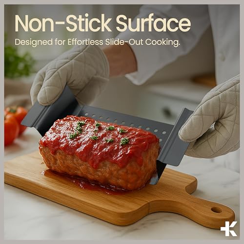 Meatloaf Pan with Drain Tray (Gray / 2 Piece Set)