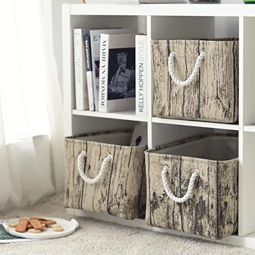 Fabric Storage Basket (Tree Stump / Large-3 Pack)