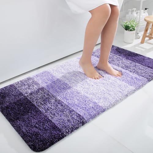 Bathroom Runner Rug 47x24 (47" X 24" / Violet)