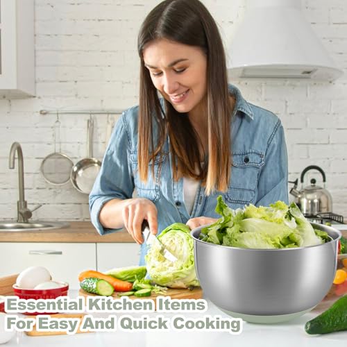 5.3Qt Stainless Steel Salad Spinner with Vibrant Green (Vibrant Green)