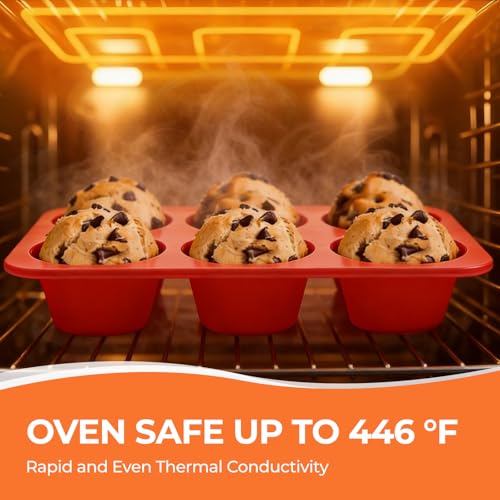 Silicone Jumbo Muffin Pan (6-Cup Jumbo)