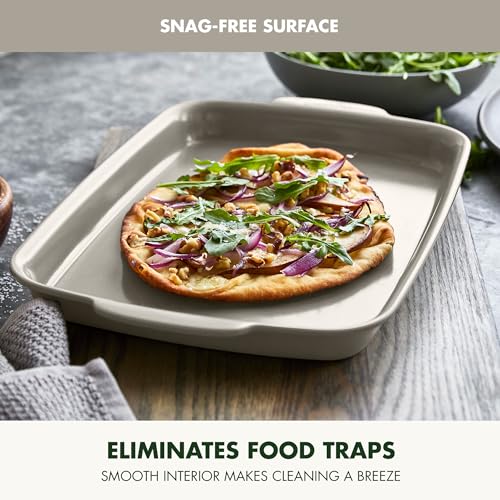 Premiere Ovenware Healthy Ceramic Nonstick 13" x 9" Quarter Sheet Baking Pan (13" x 9" Quarter Sheet Pan / Taupe)
