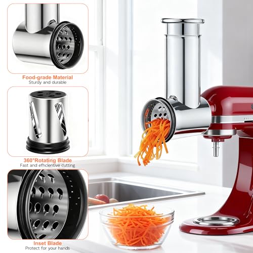 Slicer Shredder Attachments for Stand Mixers (Slicer Shredder-4pcs)