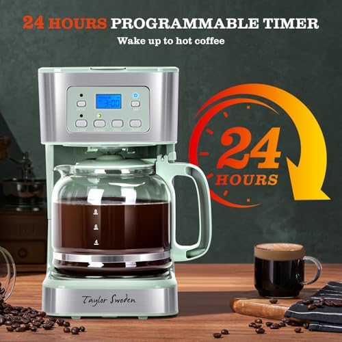12 Cup Programmable Coffee Maker (Green)