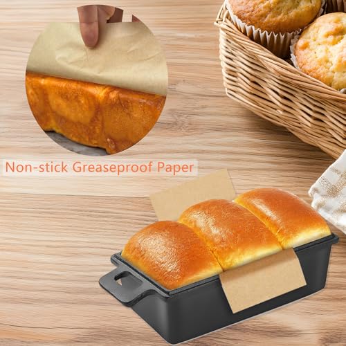 100 Pcs 9x5 in Loaf Pan Liners for Baking Bread Pan Parchment Paper (100 Count)
