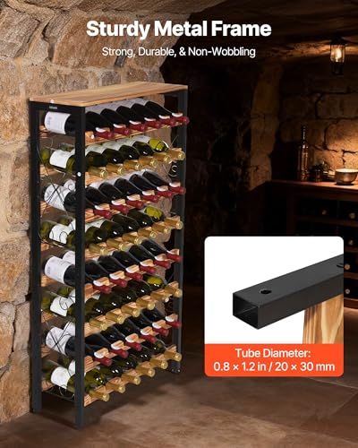 48 Bottle Wine Rack (Black / 48 Bottles)