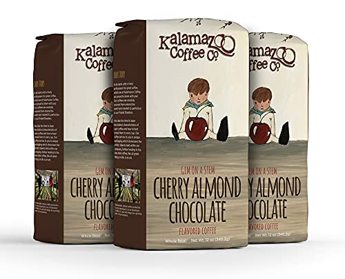 Cherry Almond Chocolate Whole Bean Coffee (12 Ounce (Pack of 3))