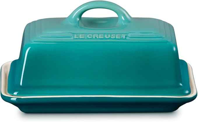 Le Creuset Stoneware European Butter Dish, Riviera