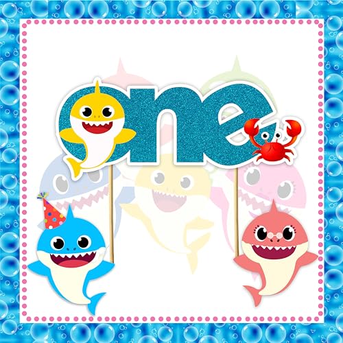 Bby Shrk One Cake Topper