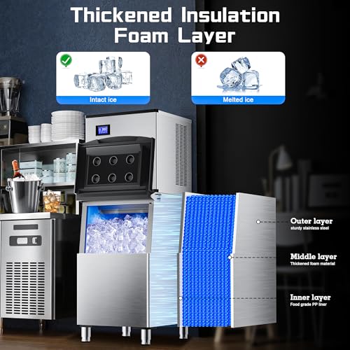 Industrial Ice Maker 500LB (500Lbs/24H / Large ice machine)