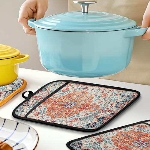 Rustic Vintage Boho Pot Holders for Kitchen (Haodh-11)