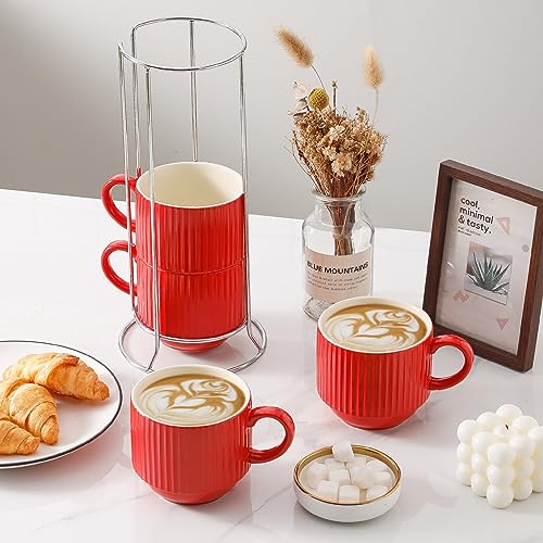 Red Coffee Mugs (Red / 15 Ounces)