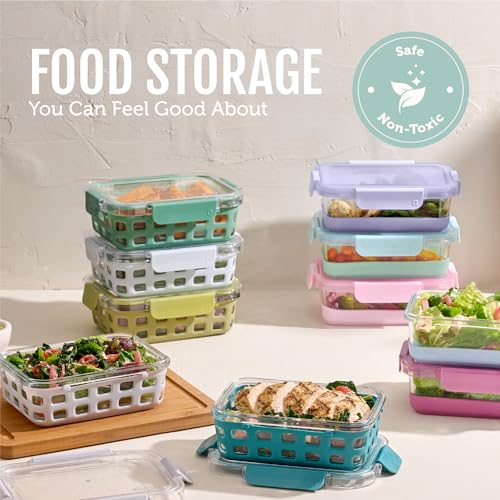 Duraglass Refresh 3.4 Cup Meal Prep Containers (Garden Goals with Boot / 3.4 Cup)