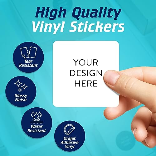 Custom Vinyl Stickers Your Image (100 Count)