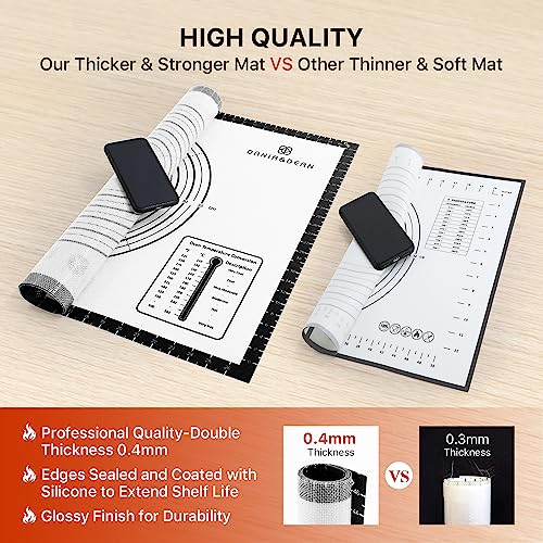 26"x16" Large Durable Silicone Baking Mat for Pastry and Bread